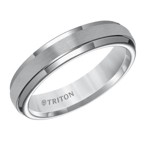 Triton Gents 5mm Flat Tungsten Carbide Round Edge Comfort Fit Band 11-5573C5-G.00