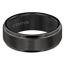 Load image into Gallery viewer, Triton Gents 8mm Black Tungsten Carbide Comfort Fit Band 11-5576BC8-G.00
