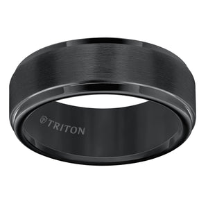 Triton Gents 8mm Black Tungsten Carbide Comfort Fit Band 11-5576BC8-G.00