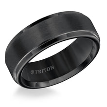 Load image into Gallery viewer, Triton Gents 8mm Black Tungsten Carbide Comfort Fit Band 11-5576BC8-G.00
