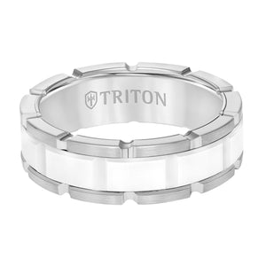 Triton Ride Silver White Wedding Band 11-6132WCWCE7-G.00