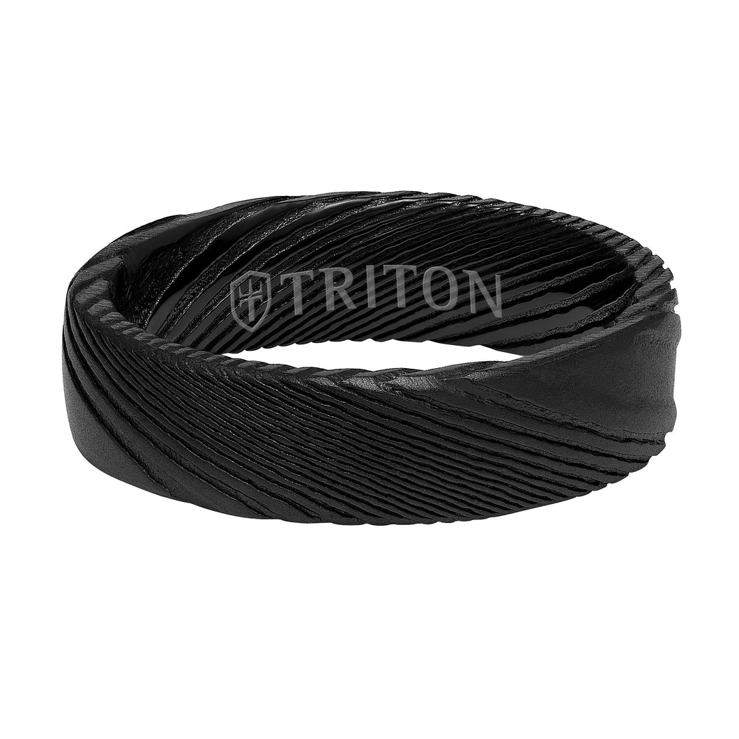 Triton Black Color Wedding Band 11-6174DE6-G.00