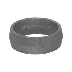 Triton RAW Wedding Band with Innovative Raw Matte Finish and Flat Edge 11-RAW0107C8-G