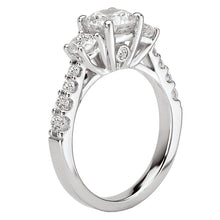 Load image into Gallery viewer, 18kt White Gold 3.4 Carat Weight Round Diamond Semi-Mount Engagement Ring
