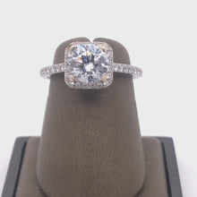 Load and play video in Gallery viewer, 18Kt Gold Semi Mount 0.30 Carat Weight Diamond Ring

