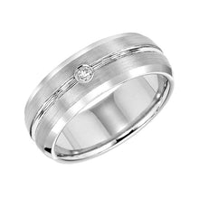 Load image into Gallery viewer, White Tungsten Carbide Band with Bright Center Cut 22-2942HC-G.01
