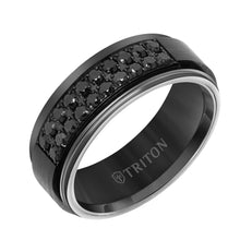 Load image into Gallery viewer, Black Tungsten Carbide Ring 22-6052BC8-G.00
