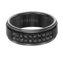 Load image into Gallery viewer, Black Tungsten Carbide Ring 22-6052BC8-G.00
