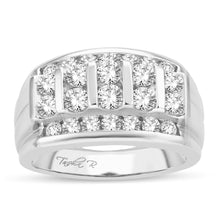 Load image into Gallery viewer, 14K White Gold 2.00 Carat Diamond Men&#39;s Band
