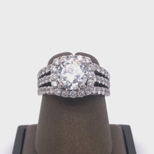 Load and play video in Gallery viewer, 14Kt Gold Semi Mount 1.38 Carat Weight Diamond Ring
