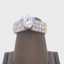 Load and play video in Gallery viewer, 14Kt Yellow Gold Semi Mount 1.50 Carat Weight Diamond Ring
