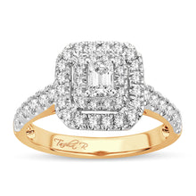 Load image into Gallery viewer, 14K Yellow Gold 1.00 Carat Women&#39;s Engagement Ring
