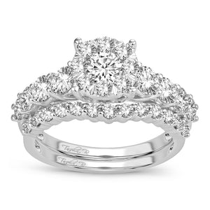 14K White Gold 2.00 Carat Women Best Seller Diamond Bridal Set Ring