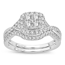 Load image into Gallery viewer, 14K White Gold 0.55 Carat Women&#39;s Composite Bridal Set
