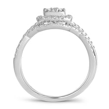 Load image into Gallery viewer, 14K White Gold 0.55 Carat Women&#39;s Composite Bridal Set
