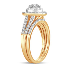Load image into Gallery viewer, 14K Yellow Gold 1.00 Carat Women&#39;s Fancy Cut Diamond Bridal Set

