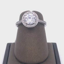 Load and play video in Gallery viewer, 14Kt Gold Semi Mount 0.30 Carat Weight Diamond Ring
