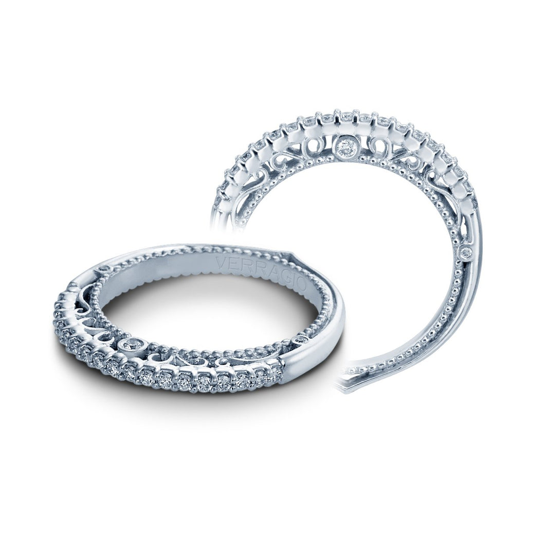 Verragio Venetian Round Brilliant 0.20CTW Pave-Set Diamond Engagement Ring AFN-5022W