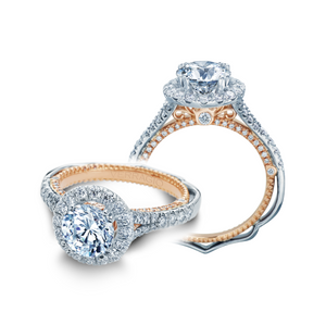 Verragio Split Shank Halo Diamond Engagement Ring AFN-5071R-2WR