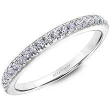 Load image into Gallery viewer, Ladies Gold Shared Prong Wedding Band with .22ctw diamonds
