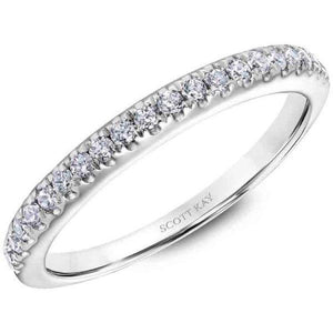 Ladies Gold Shared Prong Wedding Band with .22ctw diamonds
