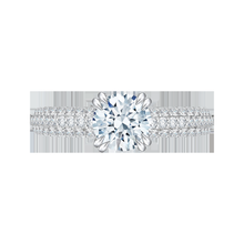 Load image into Gallery viewer, Cathedral Style Diamond Euro Shank Engagement Ring CARIZZA CA0035E-37W
