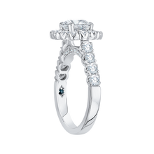 Load image into Gallery viewer, Semi-Mount Round Diamond Halo Engagement Ring CARIZZA CA0037E-37W
