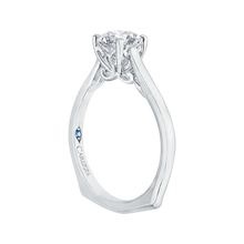 Load image into Gallery viewer, Round Cut Diamond Solitaire Engagement Ring CARIZZA CA0038E-W
