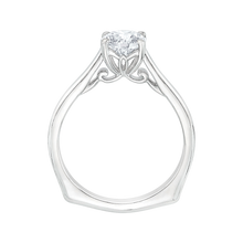 Load image into Gallery viewer, Round Cut Diamond Solitaire Engagement Ring CARIZZA CA0038E-W
