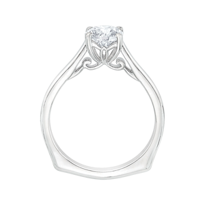 Round Cut Diamond Solitaire Engagement Ring CARIZZA CA0038E-W