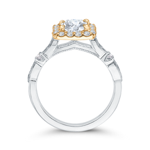Load image into Gallery viewer, Two Tone Gold Vintage Diamond Engagement Ring CARIZZA CA0042E-37WY
