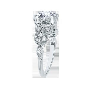 Semi-Mount Diamond Floral Engagement Ring CARIZZA CA0043E-37W