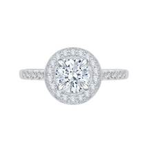 Load image into Gallery viewer, Euro Shank Round Diamond Engagement Ring CARIZZA CA0058E-37W
