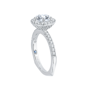 Euro Shank Round Diamond Engagement Ring CARIZZA CA0058E-37W