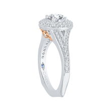 Load image into Gallery viewer, Split Shank Round Diamond Engagement Ring CARIZZA CA0062E-37WP
