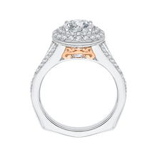 Load image into Gallery viewer, Split Shank Round Diamond Engagement Ring CARIZZA CA0062E-37WP
