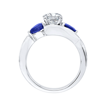 Load image into Gallery viewer, Sapphire Round Diamond Engagement Ring CARIZZA CA0065E-S37W
