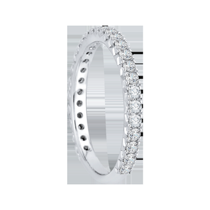 Channel and Pave Diamond Wedding Band CARIZZA CA0069B-37W