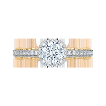 Load image into Gallery viewer, Euro Shank Round Diamond Engagement Ring CARIZZA CA0072E-37WY
