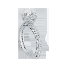 Load image into Gallery viewer, Euro Shank Round Diamond Engagement Ring CARIZZA CA0072E-37W
