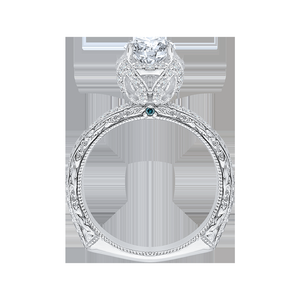 Euro Shank Round Diamond Engagement Ring CARIZZA CA0072E-37W
