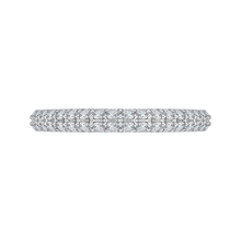 Load image into Gallery viewer, Euro Shank Cathedral Style Diamond Wedding Band CARIZZA CA0086B-37W
