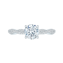 Load image into Gallery viewer, Criss-Cross Shank Diamond Engagement Ring CARIZZA CA0088E-37W
