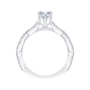 Criss-Cross Shank Diamond Engagement Ring CARIZZA CA0088E-37W