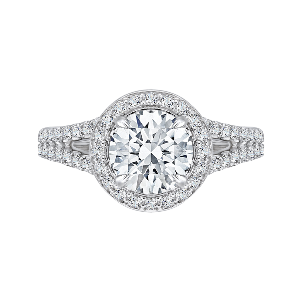 Diamond Engagement Ring with Split Shank CARIZZA CA0093E-37W