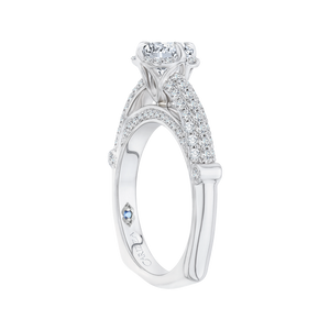 Three Row Cathedral Style Engagement Ring CARIZZA CA0099E-37W