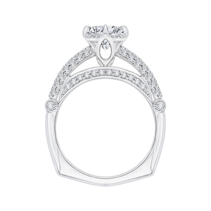 Three Row Cathedral Style Engagement Ring CARIZZA CA0099E-37W