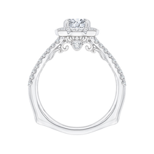 Load image into Gallery viewer, Split Shank Round Diamond Engagement Ring CARIZZA CA0100E-37W
