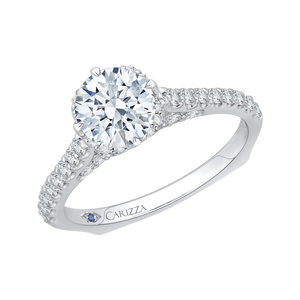 Euro Shank Diamond engagement Ring CARIZZA CA0101E-37W