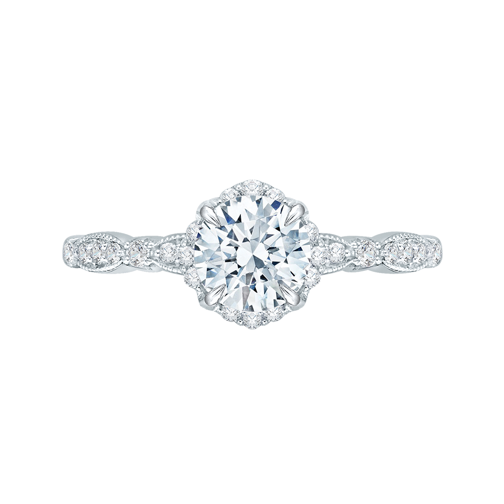 Round Diamond Engagement Ring CARIZZA CA0104E-37W